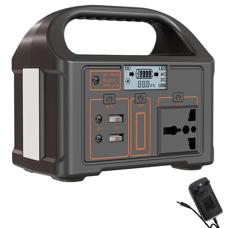 Station Energie Portable JSD012 100W - Batterie LiFePO4 76.8Wh 24000mAh