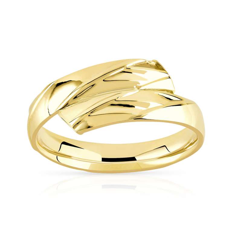 Bague Or 375 Jaune Femme - Tailles 48 a 62 (Ref 0912344)