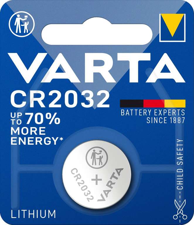 Pile Lithium CR2032 Varta 3V - Longue Duree