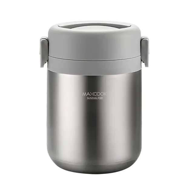 Bocal Isotherme Maxcook Acier Inoxydable 316 - Thermos Repas 1,5L