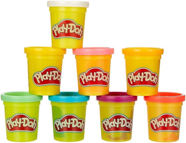 Lot 8 Pots Pate a Modeler Play-Doh Couleurs Variees Hasbro