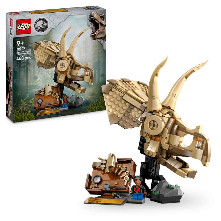 LEGO Jurassic World 76969 Crane Triceratops 468 Pieces Intermarche