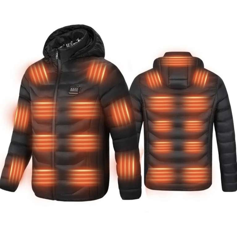Veste Chauffante Tengoo HZ-23 23 Zones USB Capuche M-4XL