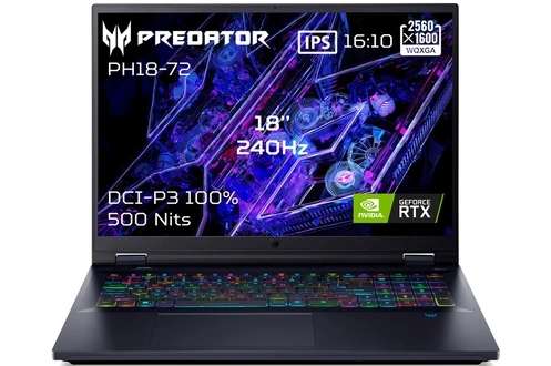 PC Portable 18 Acer Predator Helios Neo 18 AI RTX 5070 Ultra 9 275HX 32Go