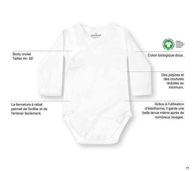 Body Bebe Coton Biologique Gratuit Zeeman Femmes Enceintes