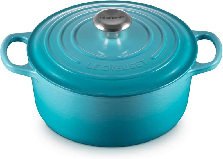 Cocotte Le Creuset Signature Fonte Emaillee 24cm 4.2L Bleu Caraibes