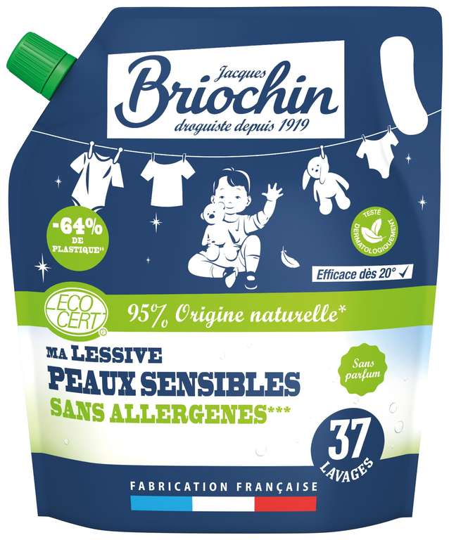 Lessive Peaux Sensibles Ecocert 1.7L Ecologique Amazon