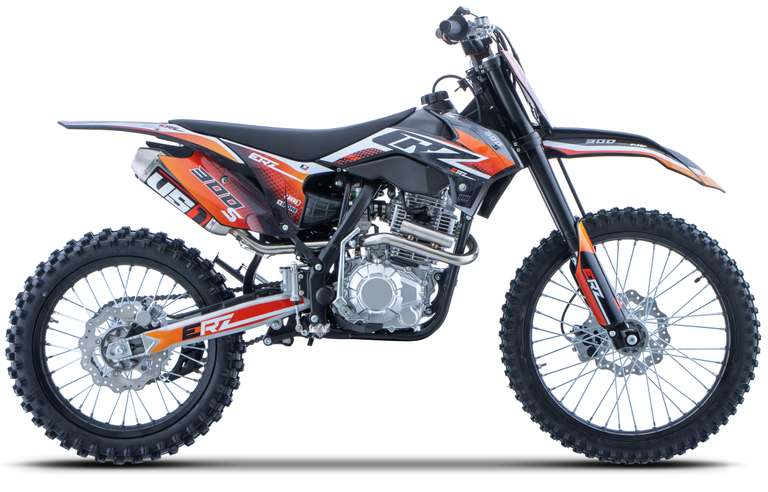 Moto Cross CRZ 300cc S ERZ PRO 18 21 Rouge Orange 2025