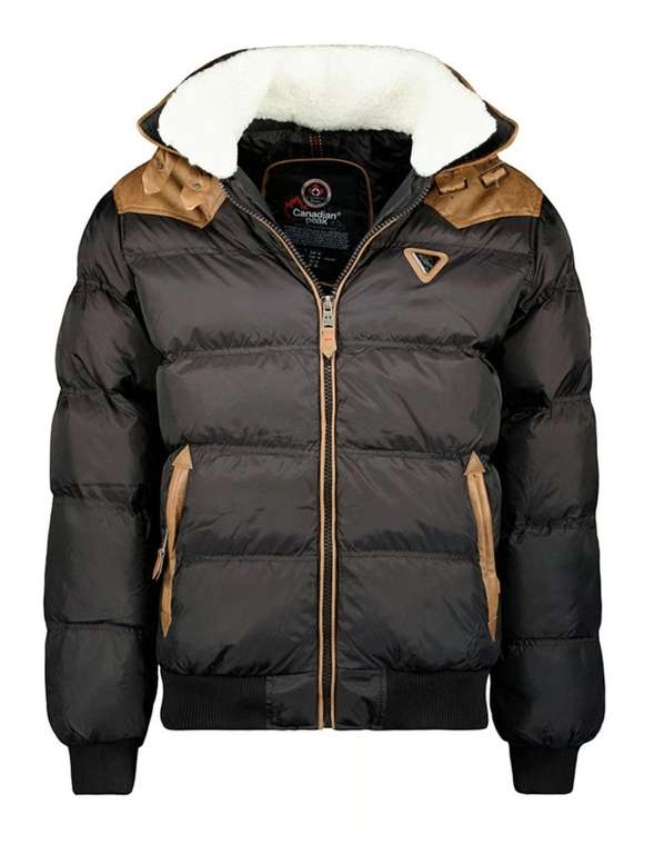 Doudoune Canadian Peak Barillo Homme Noir Fourrure Synthetique