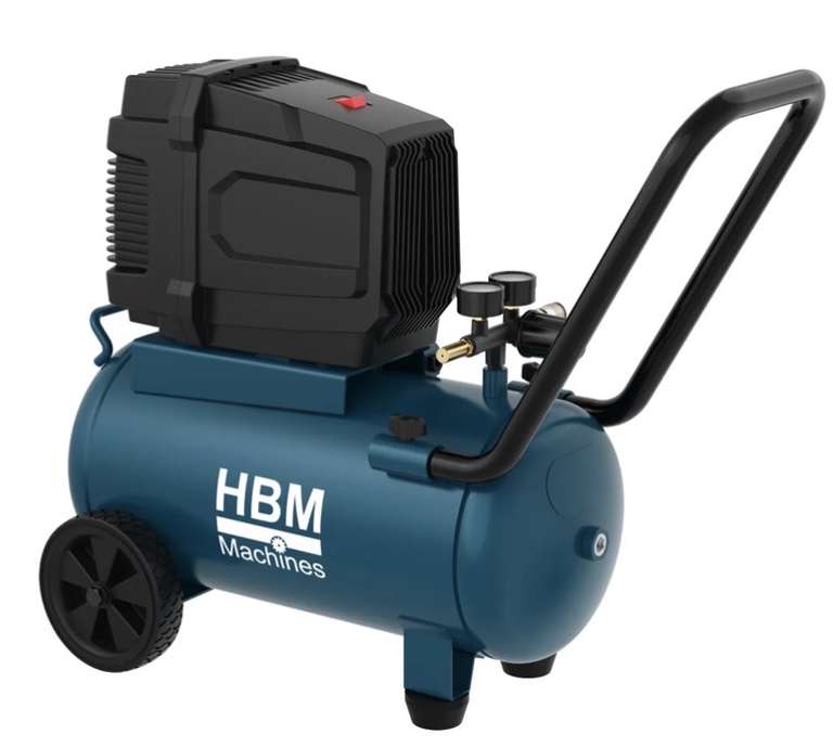 Compresseur Sans Huile HBM Hotdog 24 Litres 8-10 Bars 140L/min