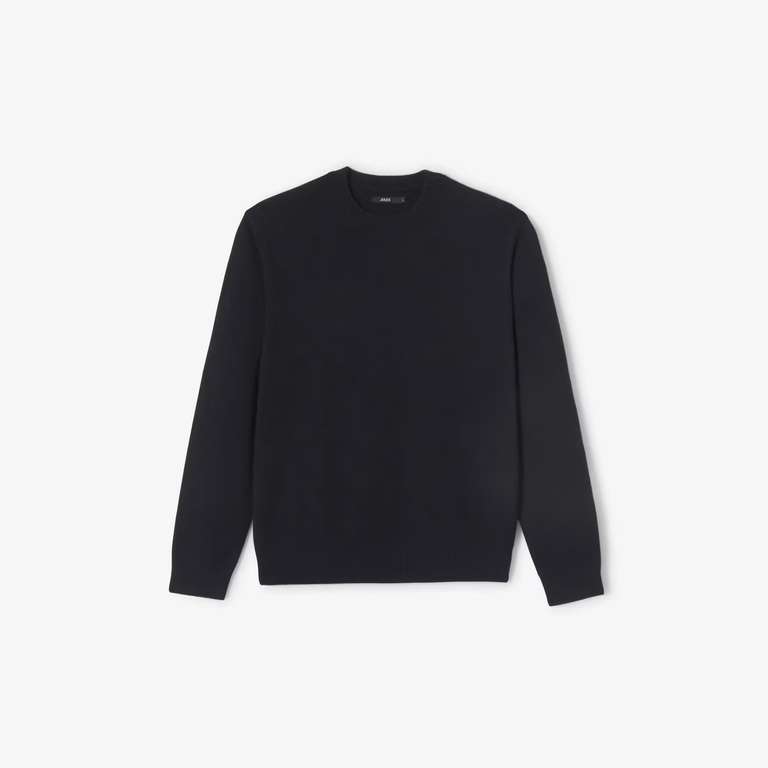 Pull Col Rond Merinos Cachemire Noir Jules XS a XXXL