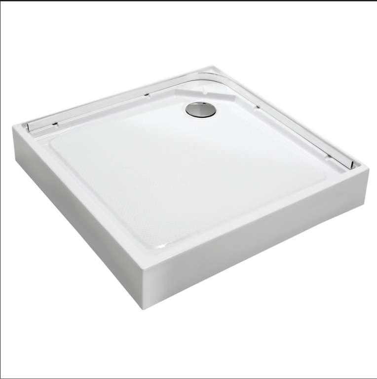 Receveur de Douche Sensea Quad Acrylique Blanc 90x90cm