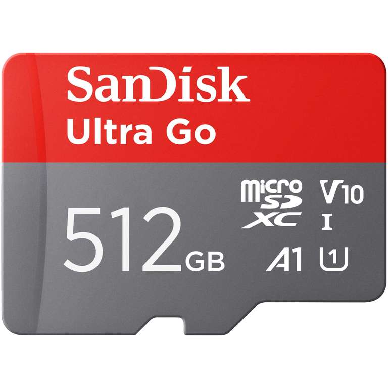Carte memoire microSDXC SanDisk Ultra Go 512 Go avec adaptateur SD
