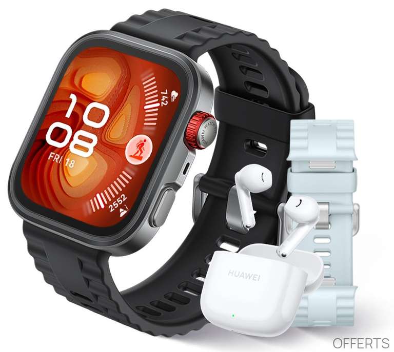 Montre Huawei Watch Fit 4 Pro titane saphir FreeBuds SE 2 bracelet Huawei Care